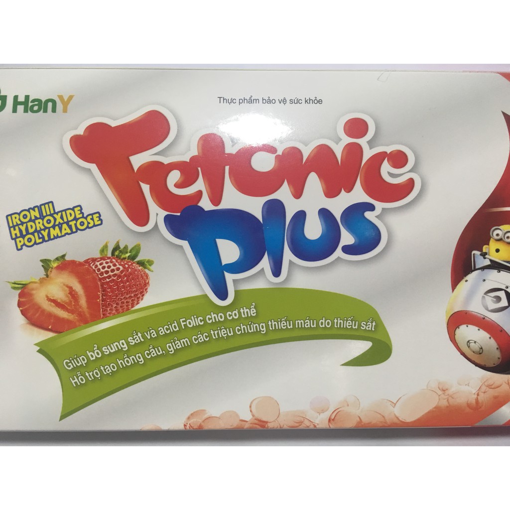 Fetonic Plus - Sắt nước bổ sung Acid Folic + Sắt + chất xơ cho bé từ 1 tuổi và mẹ bầu - Không táo bón