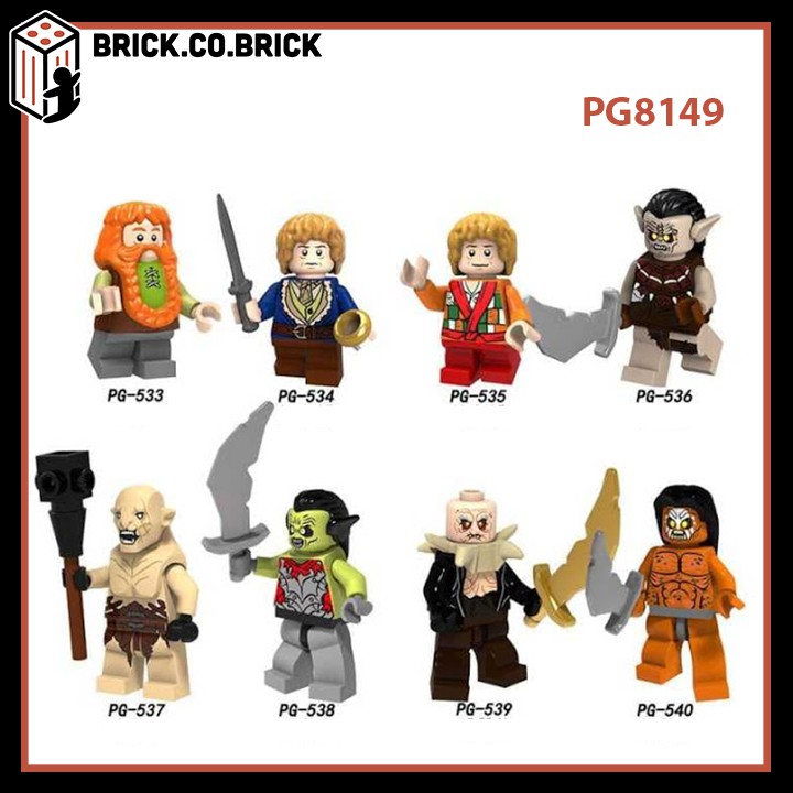 Lego Lord of the Rings Đồ chơi Lắp ráp Chúa tễ những chiếc nhẫn Xếp hình Lính trung cổ Hobbit PG8149