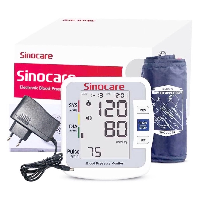 Máy đo huyết áp bắp tay Sinocare có giọng nói Tiếng Việt