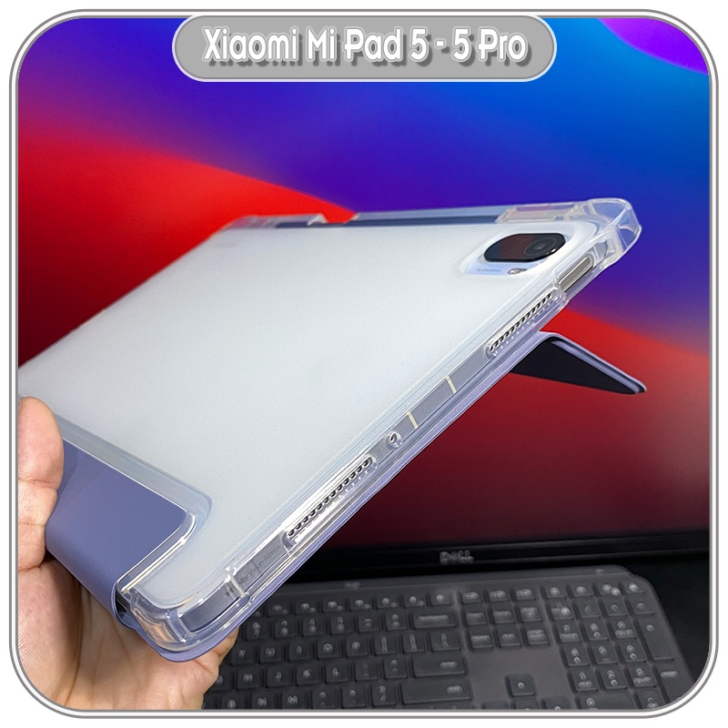 Bao da cho Xiaomi Mi Pad 5 - 5 Pro mặt lưng trong suốt, siêu mỏng
