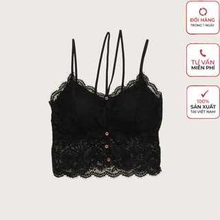 Áo bra ren khuy trước dây chéo ngực sexy