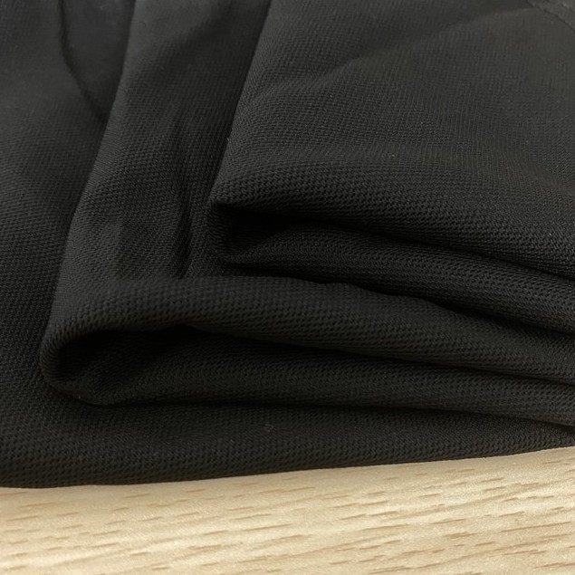 Áo thun polo nam nữ đen phối viền chất laccoste thể thao co giãn cổ bẻ ngắn tay - Nhận in thêu dồng phục theo yêu cầu