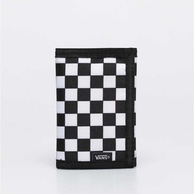 Vans Slipped B&amp;W Wallet | Ví Vans Gấp Checkerboard Trắng Đen