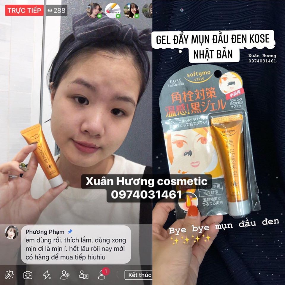 Gel lột mụn Kose Softymo Hot Cleansing Nhật Bản