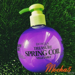 Bình Gel bóp giữ nếp tóc xoăn mềm và phục hồi tóc BIOAQUA Treasure Spring Coil Vegetable 250ml