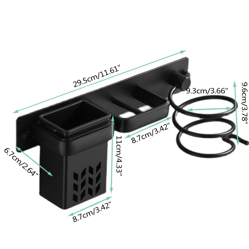 Giá Đỡ Máy Sấy Tóc Đa Năng Tiết Kiệm Không Gian Tiện Dụng Cho Phòng Tắm / Khách Sạn