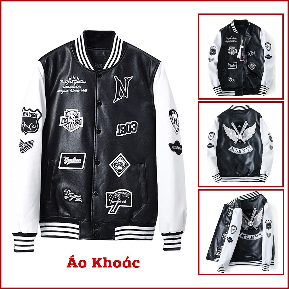 Áo Khoác Nhẹ Bomber Khóa Kéo Phối Họa Tiết Cá Tính Lưng In Đôi Cánh AO KHOAC NAM 9000033