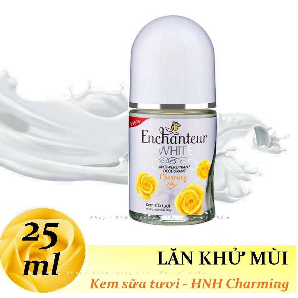 Lăn khử mùi trắng da Enchanteur White Charming 50ml/ 25ml