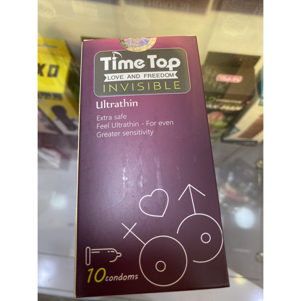 Bao cao su siêu mỏng Time Top - 10 cái