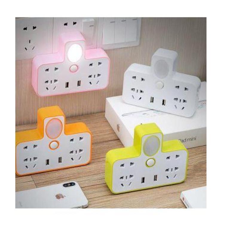 Ổ cắm điện đa năng kèm đèn ngủ và cổng USB