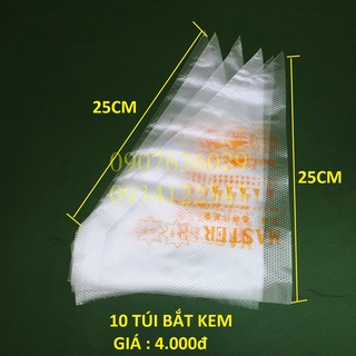Túi bắt bông kem