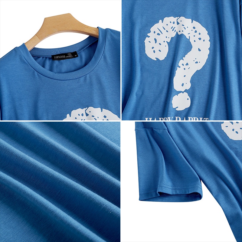 Zanzea Áo Thun Tay Ngắn Cổ Tròn In Họa Tiết Hoa Dành Cho Nữ