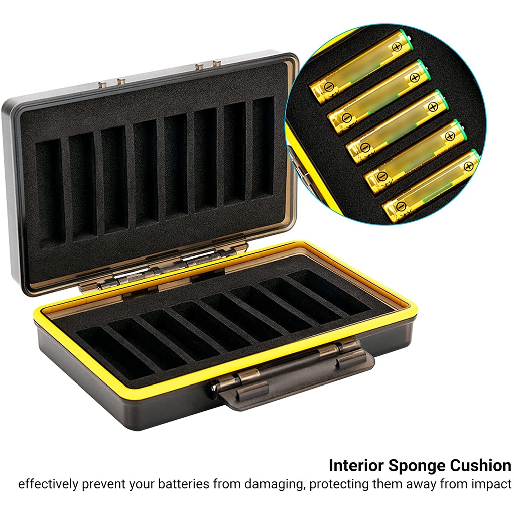 JJC BC-3X16AAA Vỏ Bảo Vệ Pin AAA Để Lưu Trữ 16 Viên Pin AAA 3A