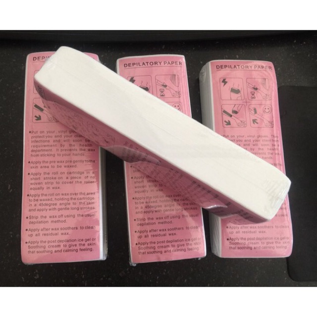 Giấy wax lông Depilatory 100 tờ | BigBuy360 - bigbuy360.vn
