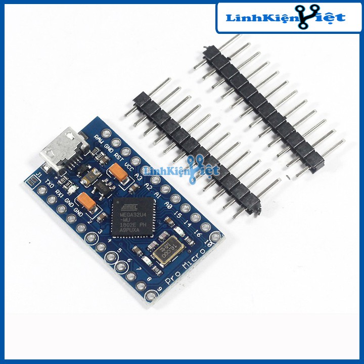 Sản phẩm KIT Arduino Pro Micro 5V/16Mhz ATmega32U4 ( BH : 1 tháng )