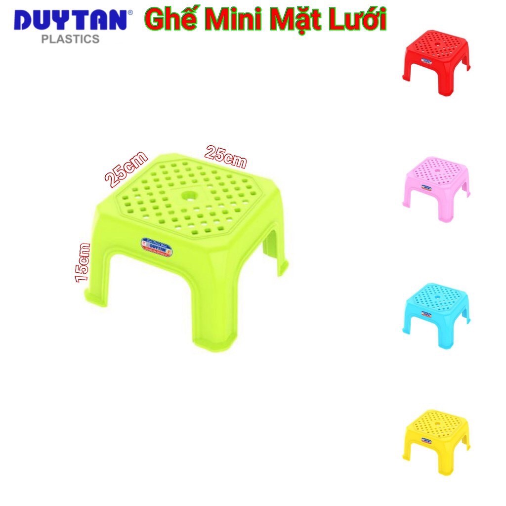 Ghế Nhựa Mini Mặt Lưới Duy Tân (KT: 24.5 x 24.5 x 15.2 cm)
