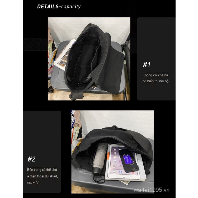 Túi Đeo Chéo Vai Bằng Nylon Thời Trang Đường Phố Nhật Bản Dành Cho Bạn Nữ