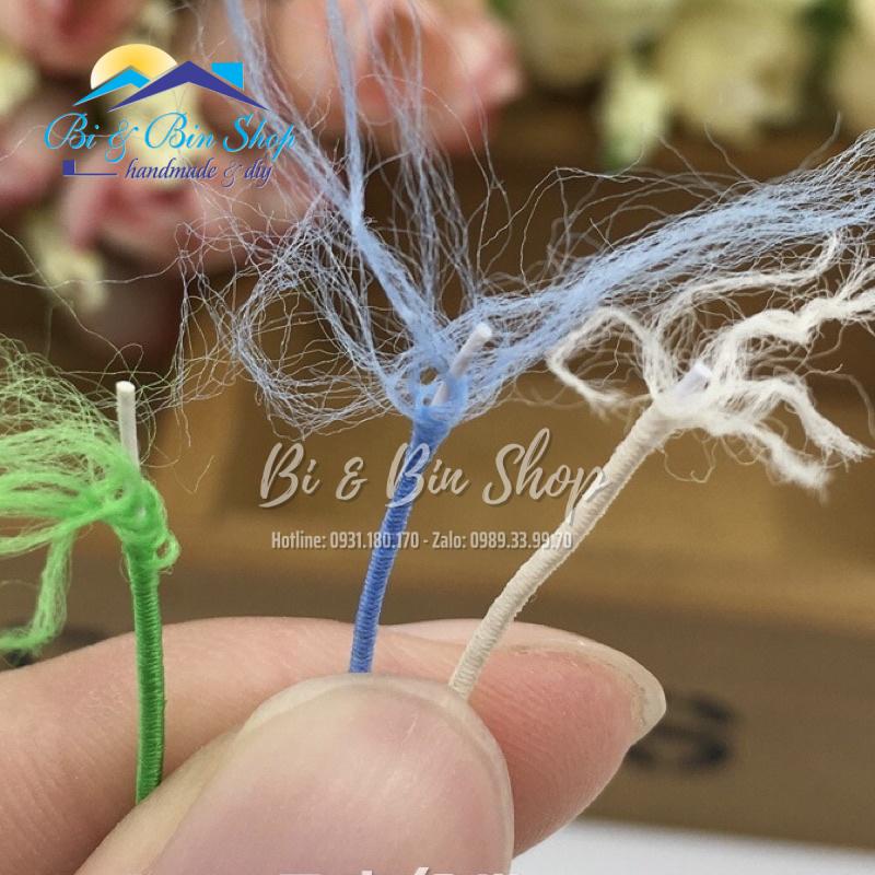Cuộn Dây Thun Màu Co Giãn Dùng Xỏ Chuỗi, Hạt Gỗ Làm Vòng Đeo Tay, Làm Trang Sức Handmade