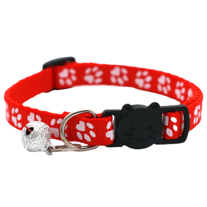 1 Vòng Cổ Hình Dấu Chân Thú Cưng Hoạt Hình Nhiều Màu Tùy Chỉnh 27Pets