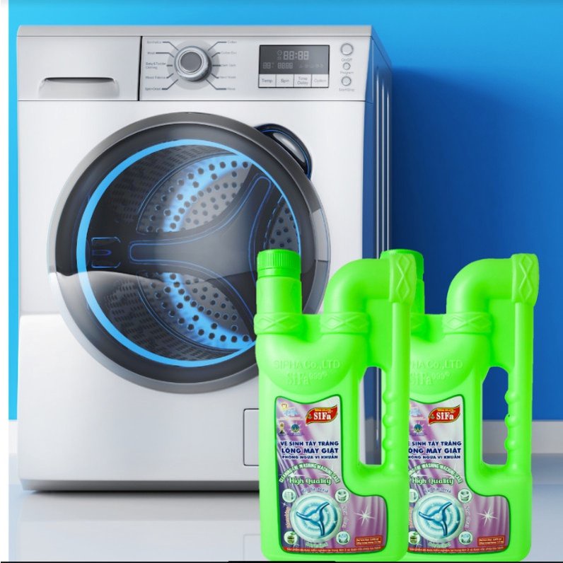 Nước tẩy lồng giặt tẩy rửa vệ sinh sạch máy giặt Sifa 999 1,1kg tẩy sạch vết bẩn NGHIỆN NHÀ