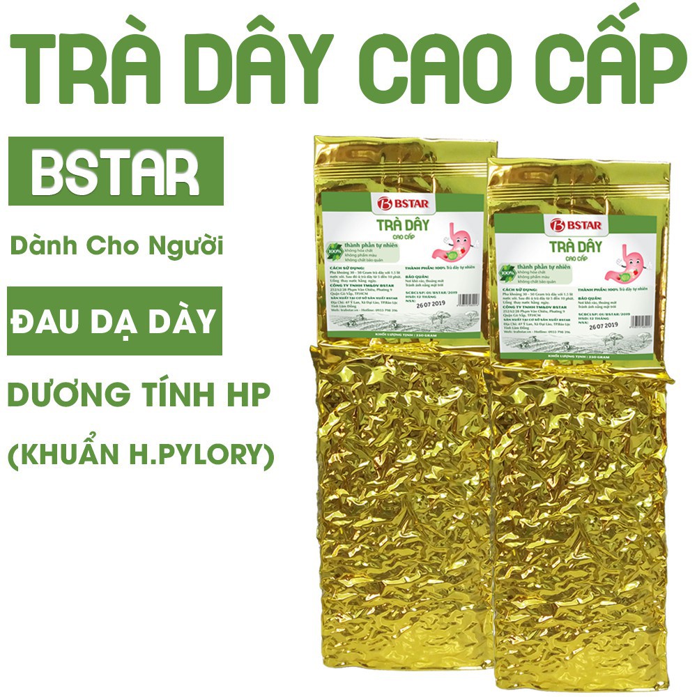 [Combo 02 Gói] Trà Dây Cao Cấp Bstar Cho Người Viêm Loét Dạ Dày Tá Tràng Nhiễm Vi Khuẩn HP - 250G/Gói