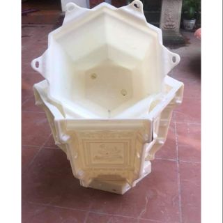 Khuôn đúc chậu cảnh 6 cảnh chất liệu nhựa ABS rộng 45 cao 35 cm( lòng mới)