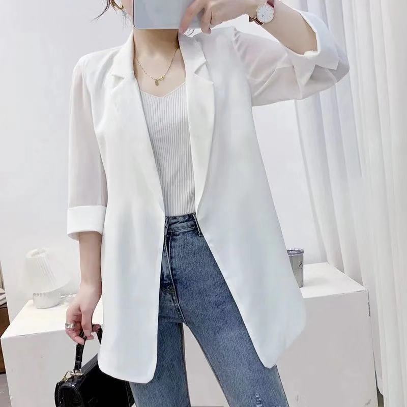 Áo blazer nữ khoác ngoài phong cách hàn quốc, áo khoác hè mỏng | BigBuy360 - bigbuy360.vn