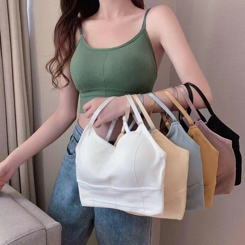 Áo Bra Nữ Cotton không gọng co giãn tập gym, yoga, thể thao BR01