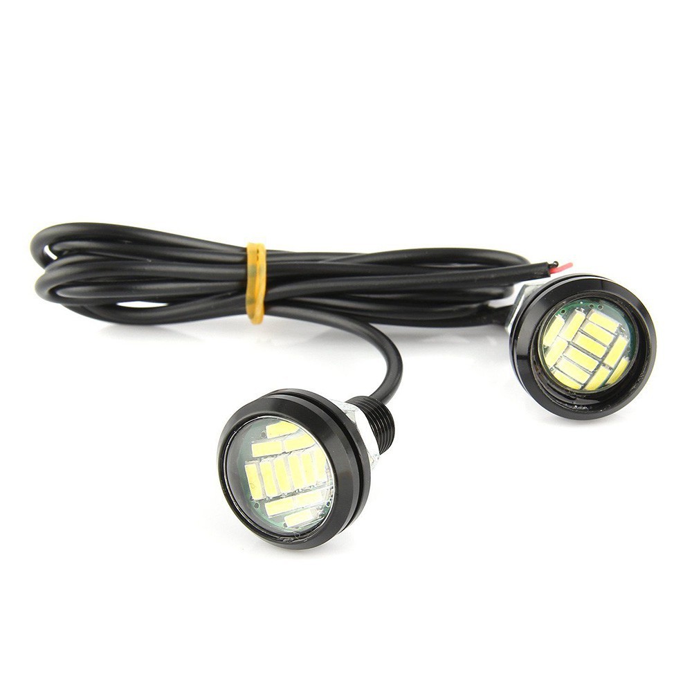 Set 4 đèn chạy ban ngày bóng LED 12V 15W dành cho xe ô tô
