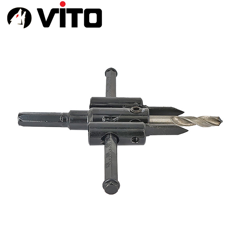 Mũi Khoan Khoét Lỗ Gỗ, Thạch Cao Tăng Đưa 120mm VITO Thép CR-V Chắc Chắn
