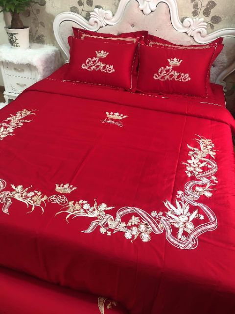 Bộ chăn ga gối cốt tông victory