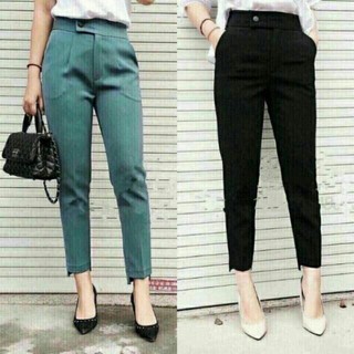 Quần tây công sở baggy ống lệch