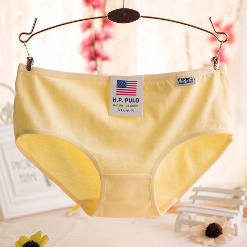 Quần lót cotton màu trơn có size lớn cho nữ