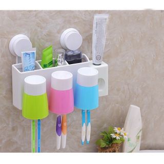 Bộ nhả kem đánh răng tự động kèm 3 cốc