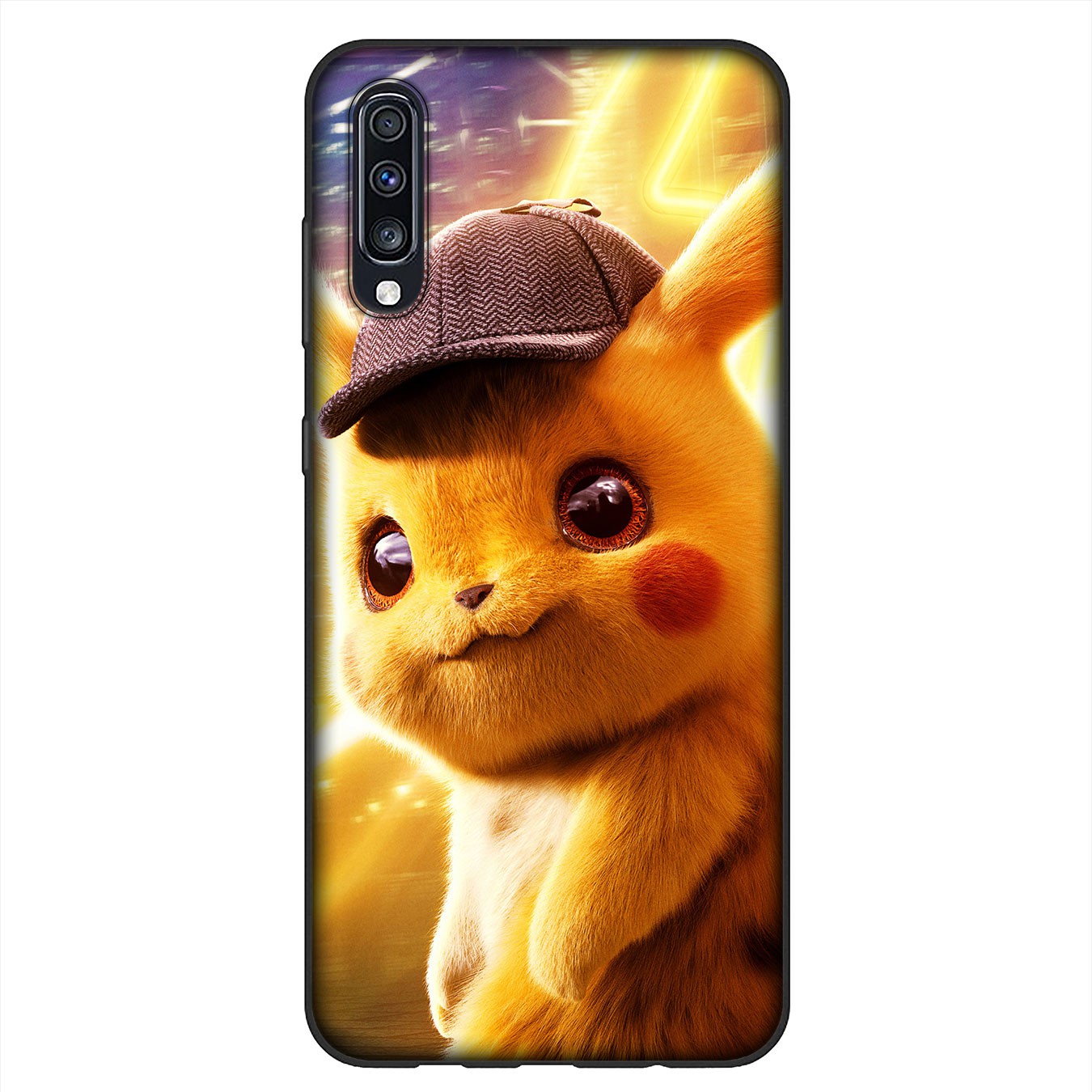 Soft Silicone Samsung Galaxy A9 A8 A7 A6 Plus 2018 S7 Edge M31 A21S Phone Case Pokémon Detective Pikachu cute Casing