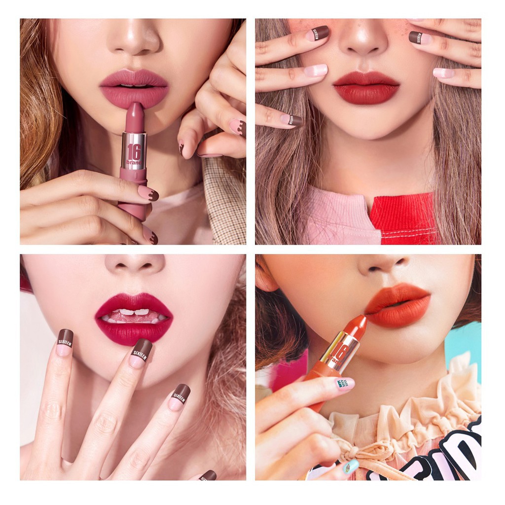 [Giá Sỉ] Son 16Brand RU 16 Taste-Chu Edition Lipstick