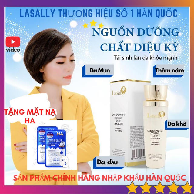 [MỸ PHẨM CAO CẤP] Sữa Kem Dưỡng Căng Bóng Chăm Sóc Trắng Da Mặt Toàn Thân Tại Nhà Thương Hiệu Lasally Cao Cấp Hàn Quốc