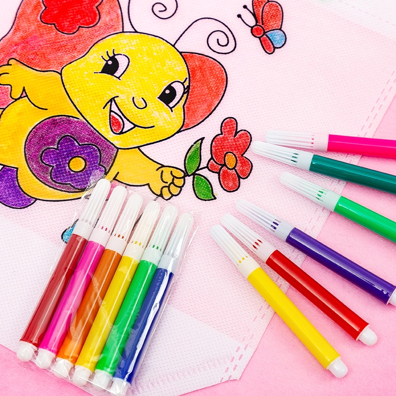 Combo 6 Cây Bút Lông Mini Siêu Dễ Thương Cho Bé Thỏa Sức Tô Vẽ