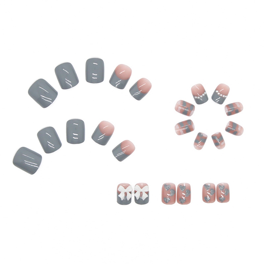 Bộ Hình Dán Móng Tay Trang Trí Họa Tiết Bướm Xanh Ngọc Trai Xinh Xắn