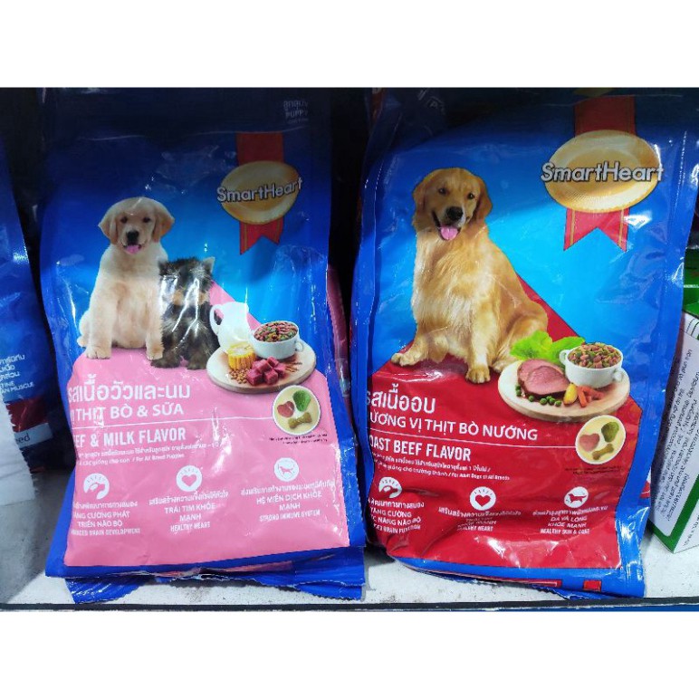 Thức ăn cho chó Smartheart 400g - Hạt cho chó con, chó lớn QPets