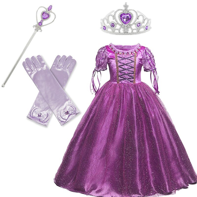 Đầm hóa trang công chúa NNJXD dành cho bé gái dịp Halloween chủ đề phim Frozen