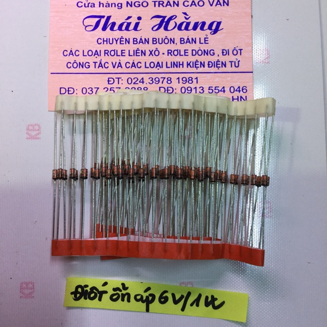 Đi ốt thủy tinh 6 v /1 W giá cho 30 chiếc