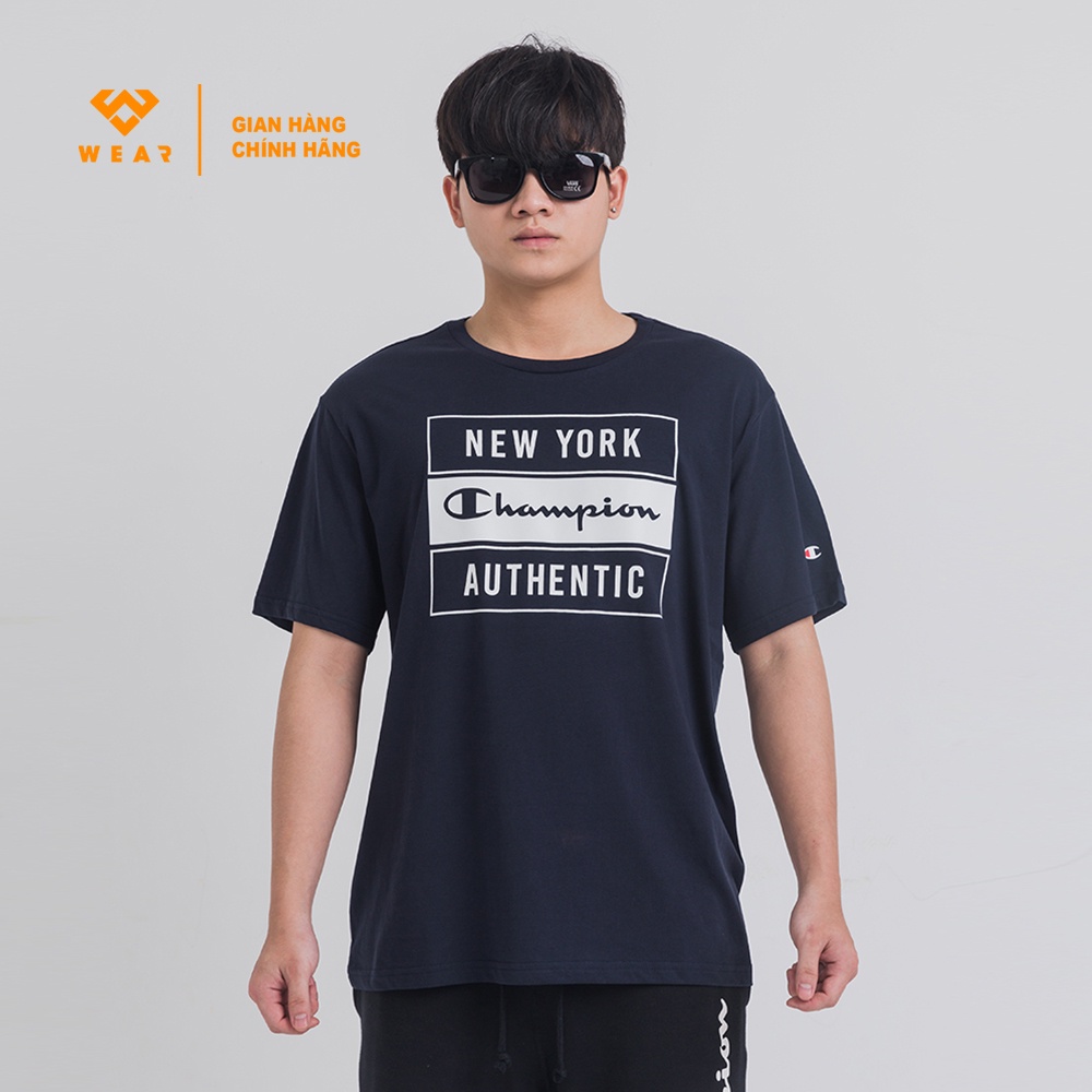 Áo Champion EU Crewneck Tshirt - Navy - 216606NNY