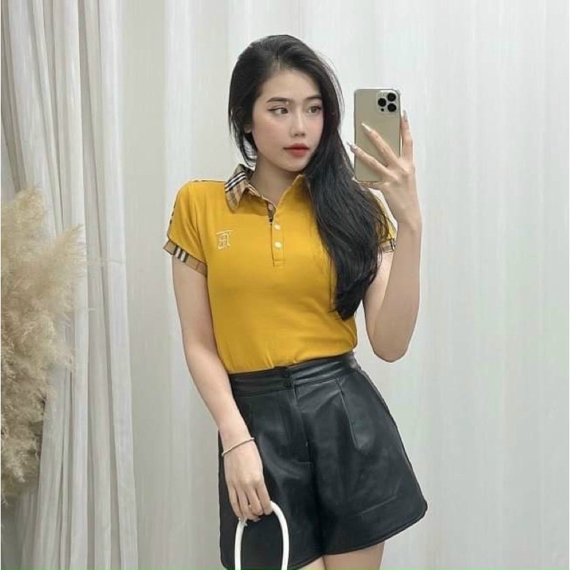 Áo thun cổ bẻ Búp Be Ry