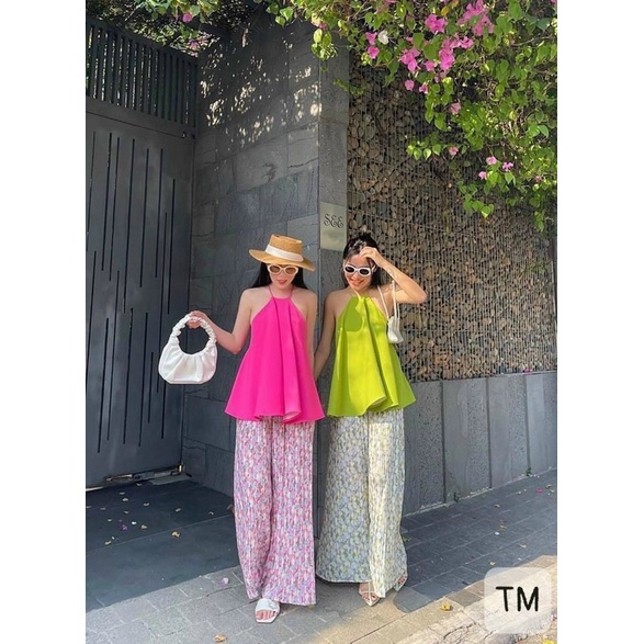 Set yếm quần loa dập ly,hàng siêu cute