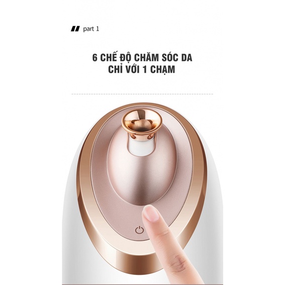 Máy Xông Hơi Mặt - Máy Xông Mặt Hot and Cold MKS-X75 - Làm Sạch Da Mặt, Loại Bỏ Bụi Bẩn, Tăng Hấp Thụ Dưỡng Chất Cho Da