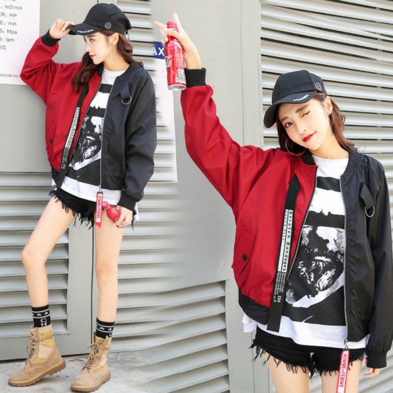 Áo khoác nữ tay dài in chữ thời trang Hàn Quốc | BigBuy360 - bigbuy360.vn