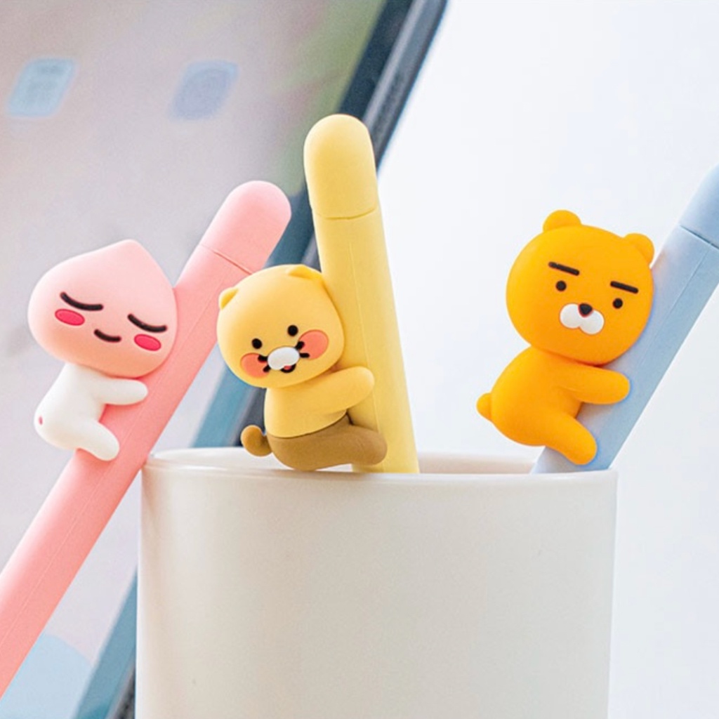Hộp Đựng Apple Pencil 2 Kèm Hình Các Nhân Vật Kakao Đào / Ryan /Choonsik)