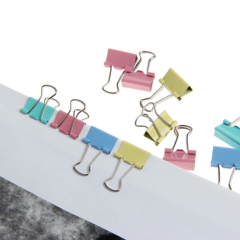 Bộ 60 Kẹp Giấy Kim Loại 15mm Nhiều Màu