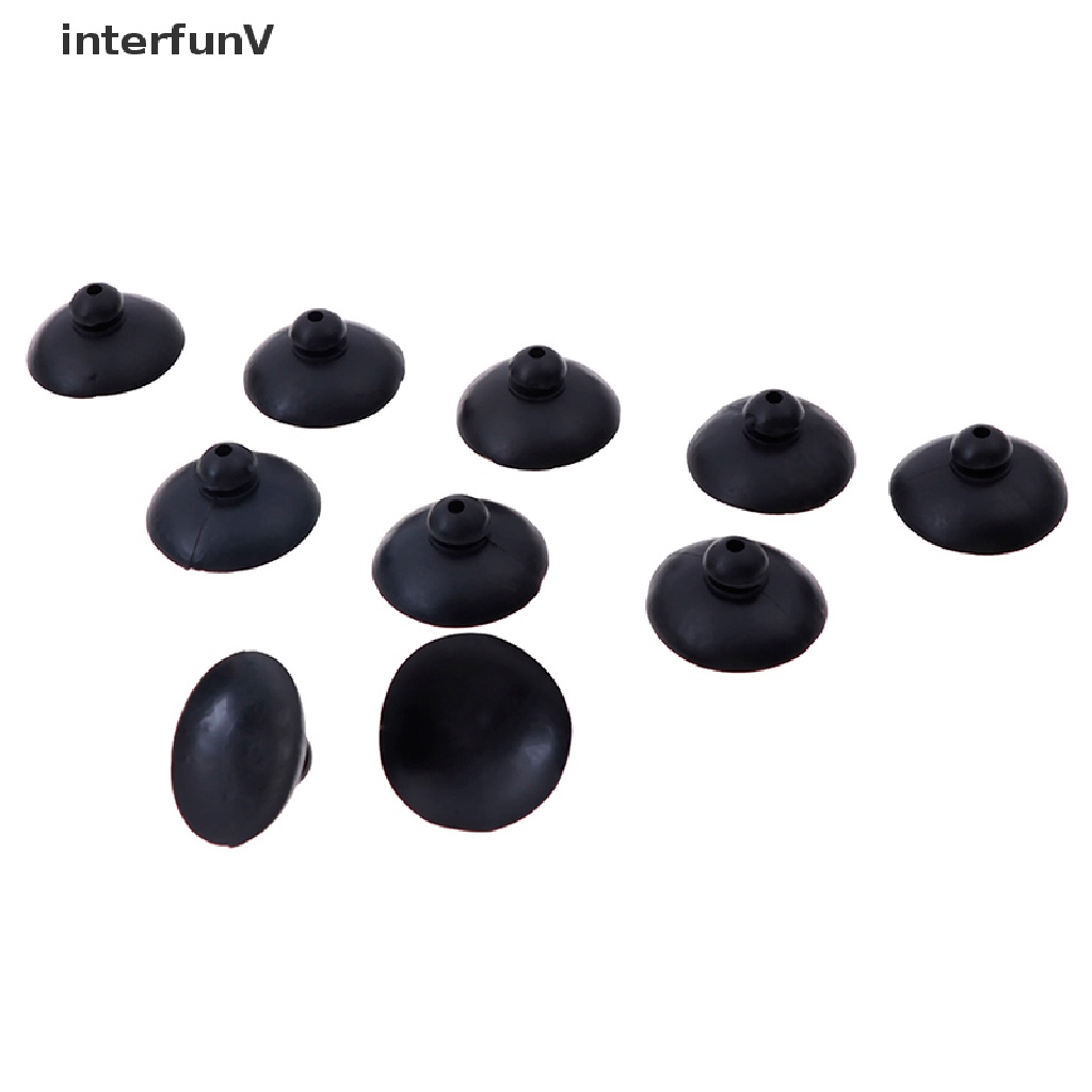 Set 10 Kẹp Giữ Bể Cá Bằng Silicon Mềm Màu Đen Có Giác Hút